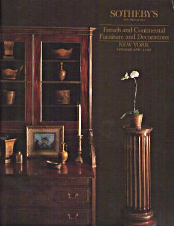 Sothebys April 1989 French & Continental Furniture and Decoration (Digital Only