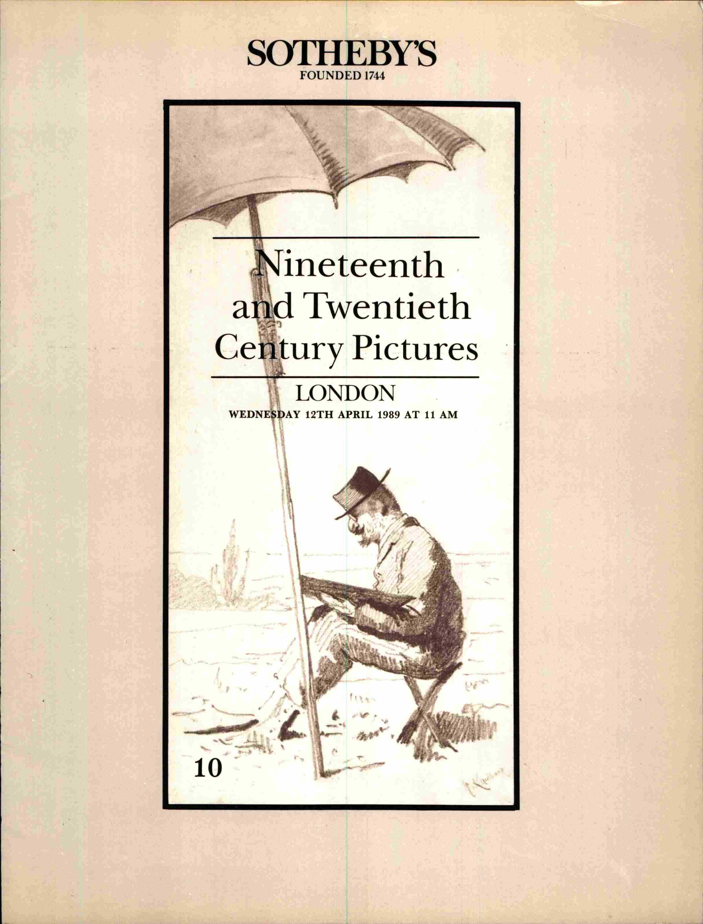 Sothebys April 1989 Nineteenth & Twentieth Century Pictures (Digital Only)