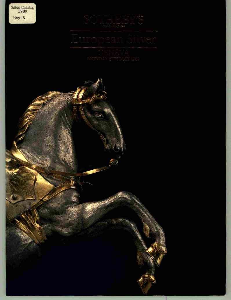 Sothebys May 1989 European Silver (Digital Only)