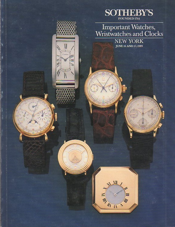 Sothebys June 1989 Important Watches, Wristwatches & Clock (Digital Only)