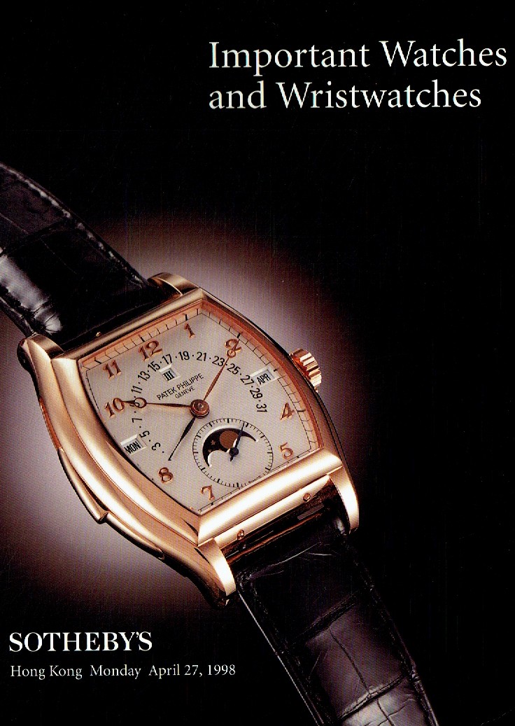 Sothebys April 1998 Important Watches and Wristwatches (Digital Only)