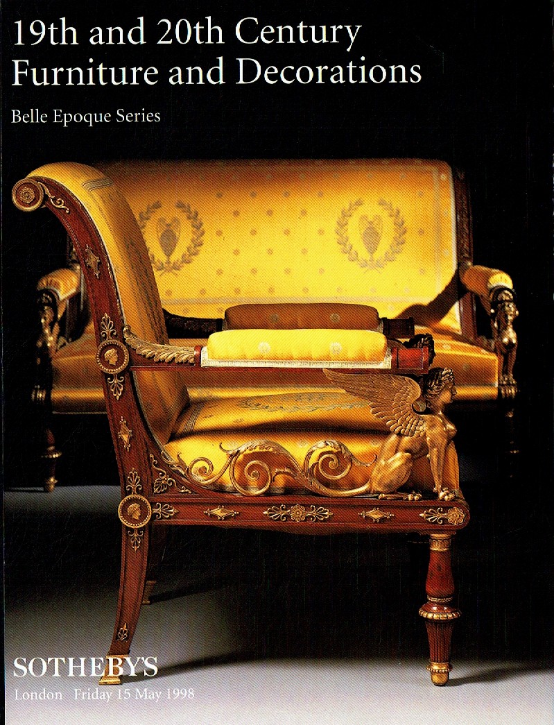 Sothebys May 1998 19th and 20th Century Furniture & Decorations - (Digital Only