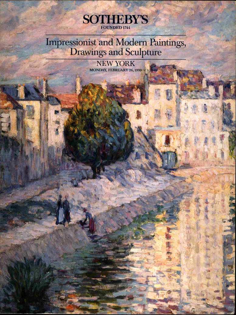 Sothebys February 1990 Impressionist & Modern Paintings Drawings (Digital Only)