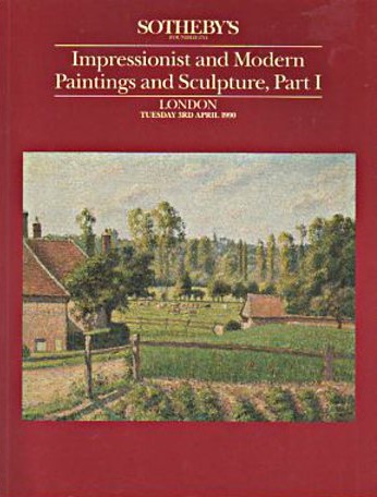 Sothebys April 1990 Impressionist & Modern Paintings Sculpture Pa (Digital Only