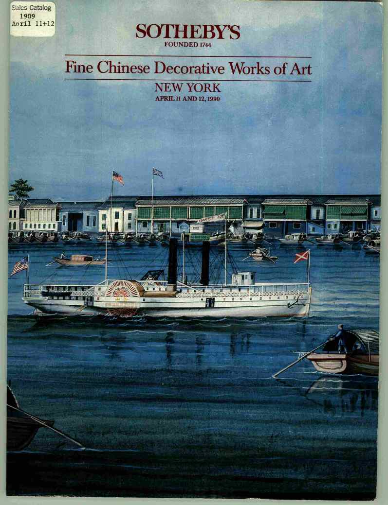 Sothebys 12th April 1990 Fine Chinese Decorative Works of Art (Digital Only)