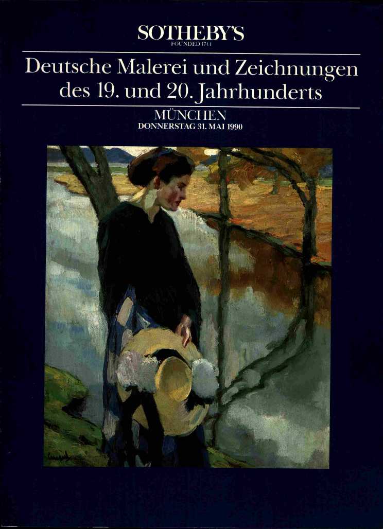 Sothebys May 1990 German Paintings & drawings of the 19th and 20t (Digital Only