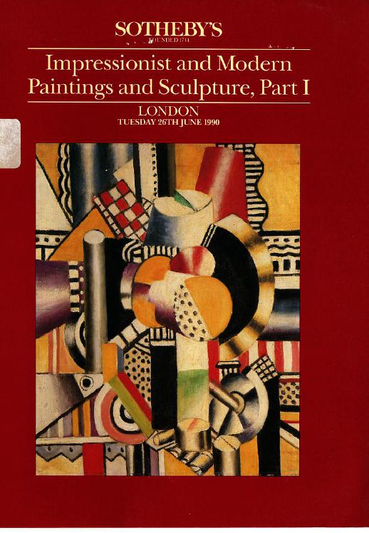 Sothebys June 1990 Impressionist & Modern Paintings and Sculpture (Digital Only