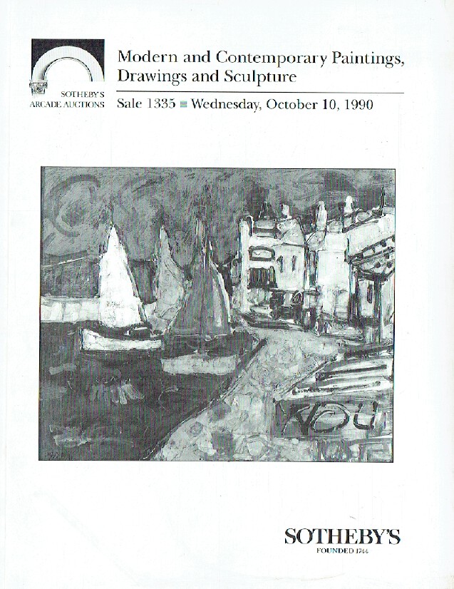 Sothebys October 1990 Modern & Contemporary Paintings, Drawings a (Digital Only