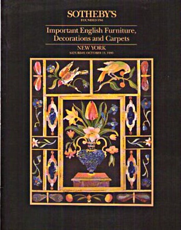 Sothebys October 1990 Important English Furniture, Decorations & (Digital Only)