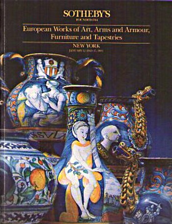 Sothebys -15th January 1991 European Works of Art, Arms & Armour, (Digital Only