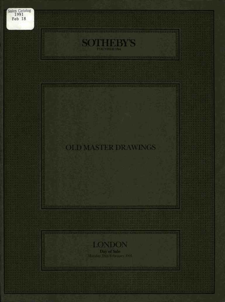 Sothebys February 1991 Old Master Drawings (Digital Only)