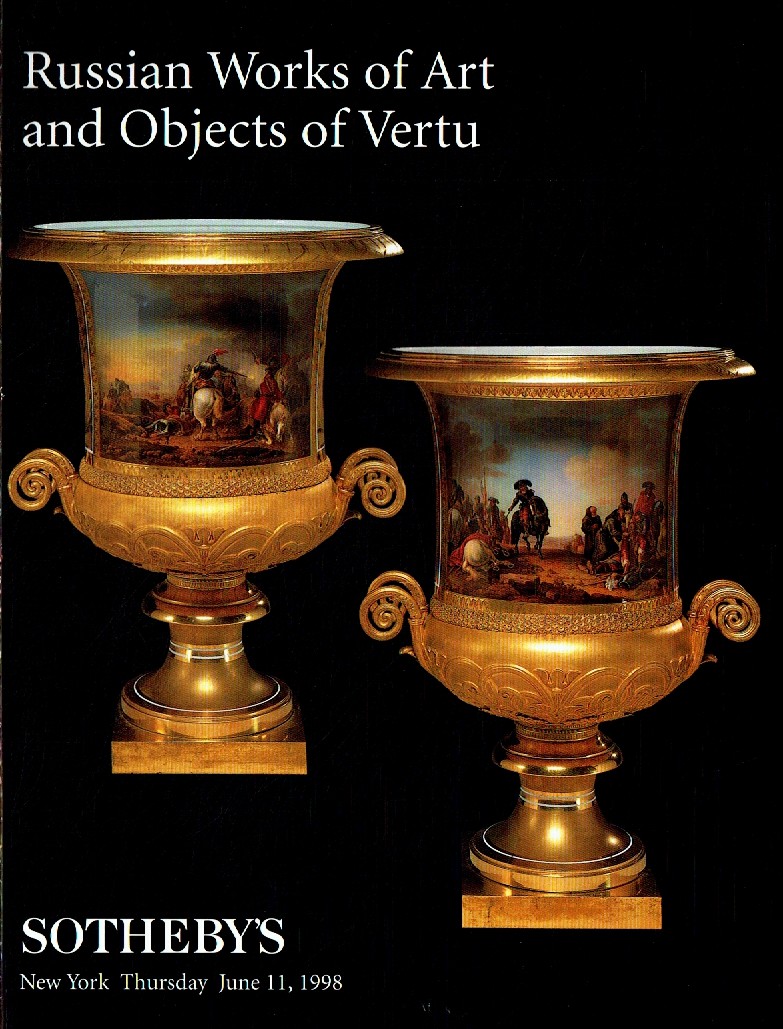 Sothebys June 1998 Russian Works of Art & Objects of Vertu (Digital Only)