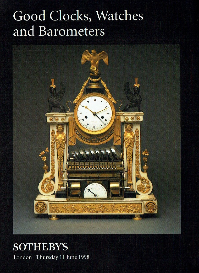 Sothebys June 1998 Good Clocks, Watches and Barometers (Digital Only)