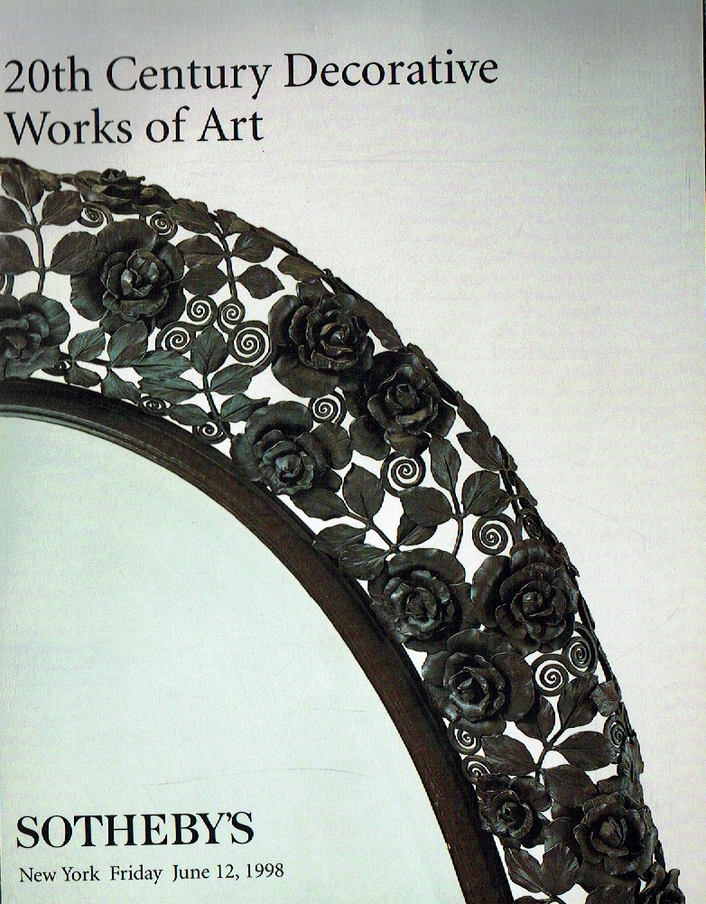 Sothebys June 1998 20th Century Decorative Works of Art (Digital Only)