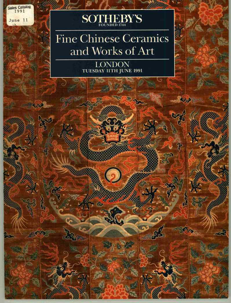 Sothebys June 1991 Fine Chinese Ceramics & Works of Art (Digital Only)