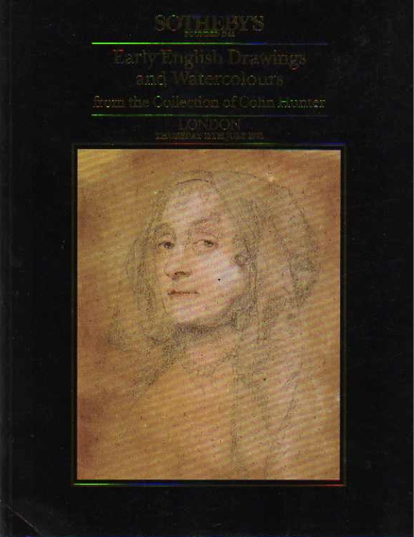 Sothebys July 1991 Hunter Collection Early English Drawings (Digital only)