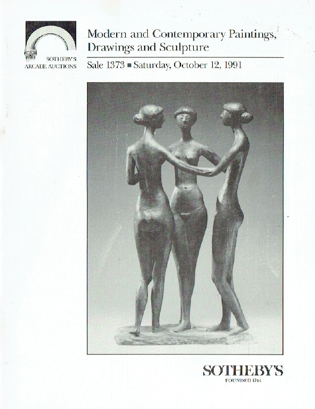 Sothebys October 1991 Modern & Contemporary Paintings, Drawings a (Digital Only