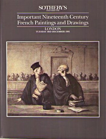 Sothebys December 1991 Important 19th Century French Paintings an (Digital Only