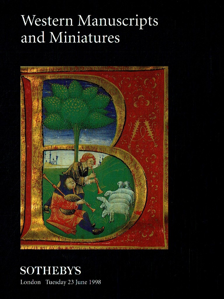 Sothebys June 1998 Western Manuscripts and Miniatures (Digital Only)