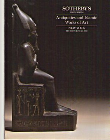 Sothebys June 1992 Antiquities & Islamic Works of Art (Digital Only)