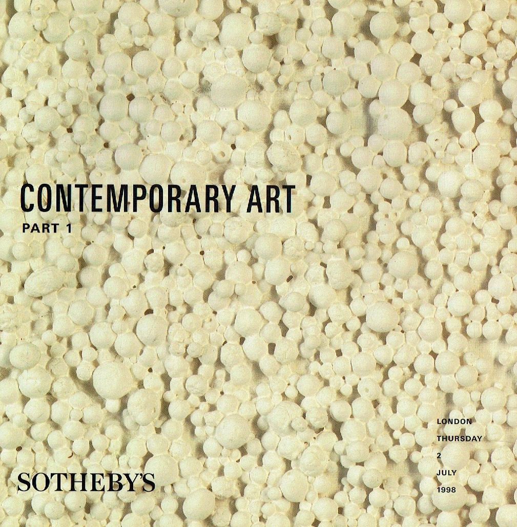 Sothebys July 1998 Contemporary Art Part 1 (Digital Only)