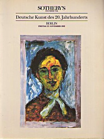 Sothebys November 1992 German 20th Century Paintings (Digital Only)