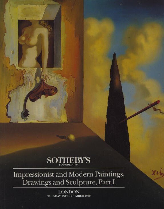 Sothebys December 1992 Impressionist and Modern Paintings, Drawin (Digital Only