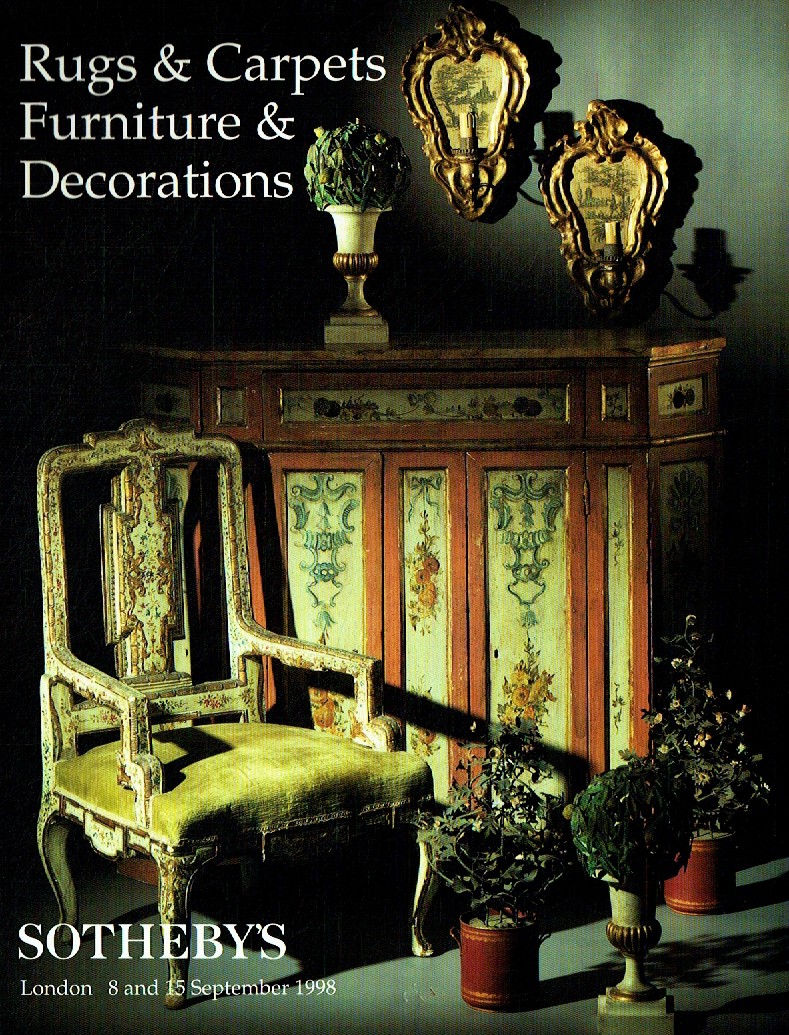 Sothebys & 15th September 1998 Rugs and Carpets Furniture & Decor (Digital Only