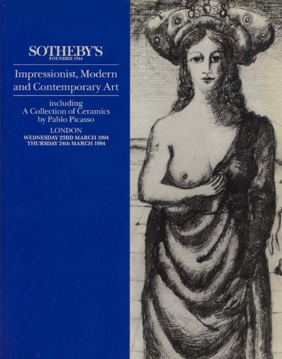 Sothebys & 24th March 1994 Impressionist, Modern and Contemporary (Digital Only