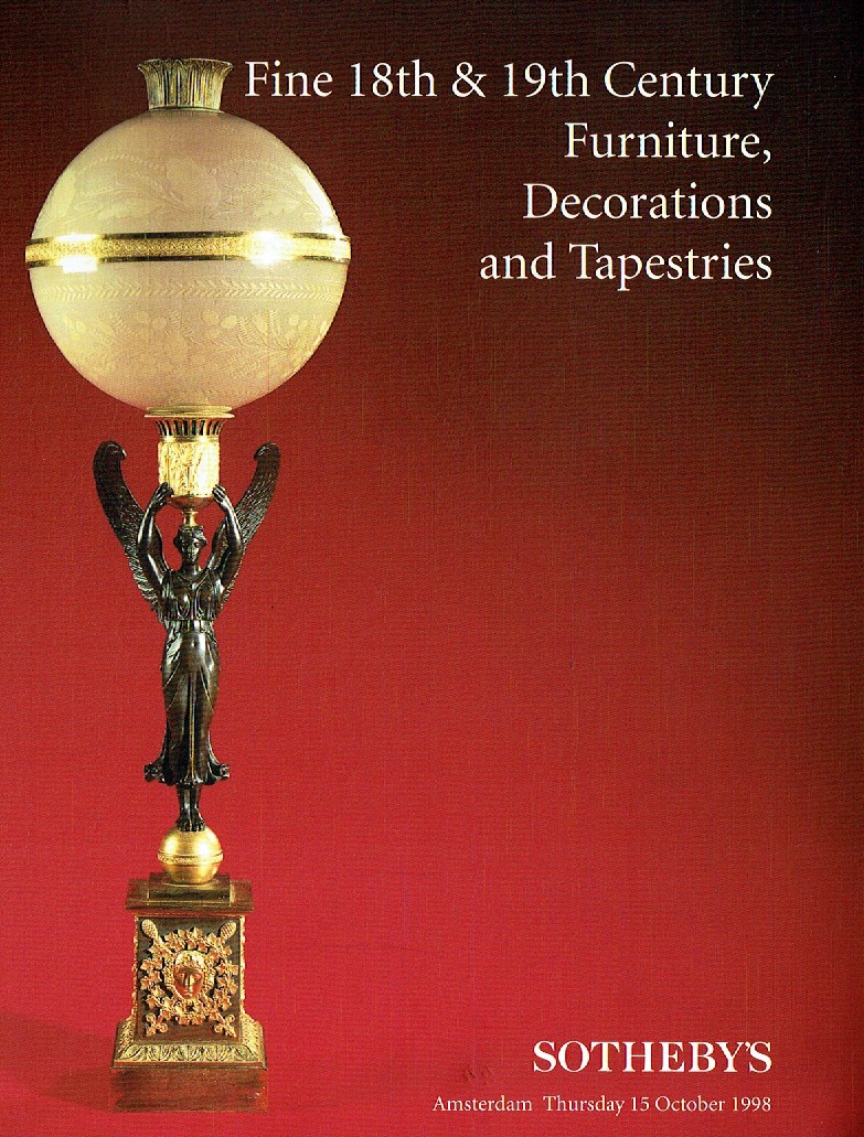 Sothebys October 1998 Fine 18th & 19th Century Furniture, Decorat (Digital Only