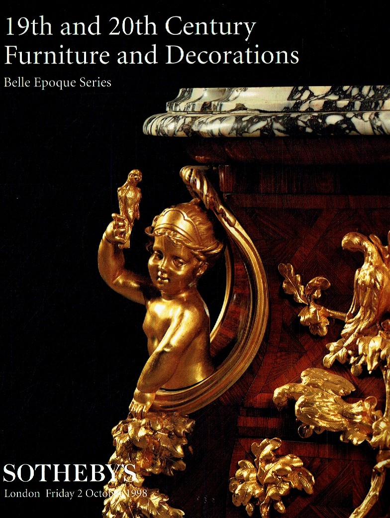 Sothebys October 1998 19th and 20th Century Furniture & Decoratio (Digital Only