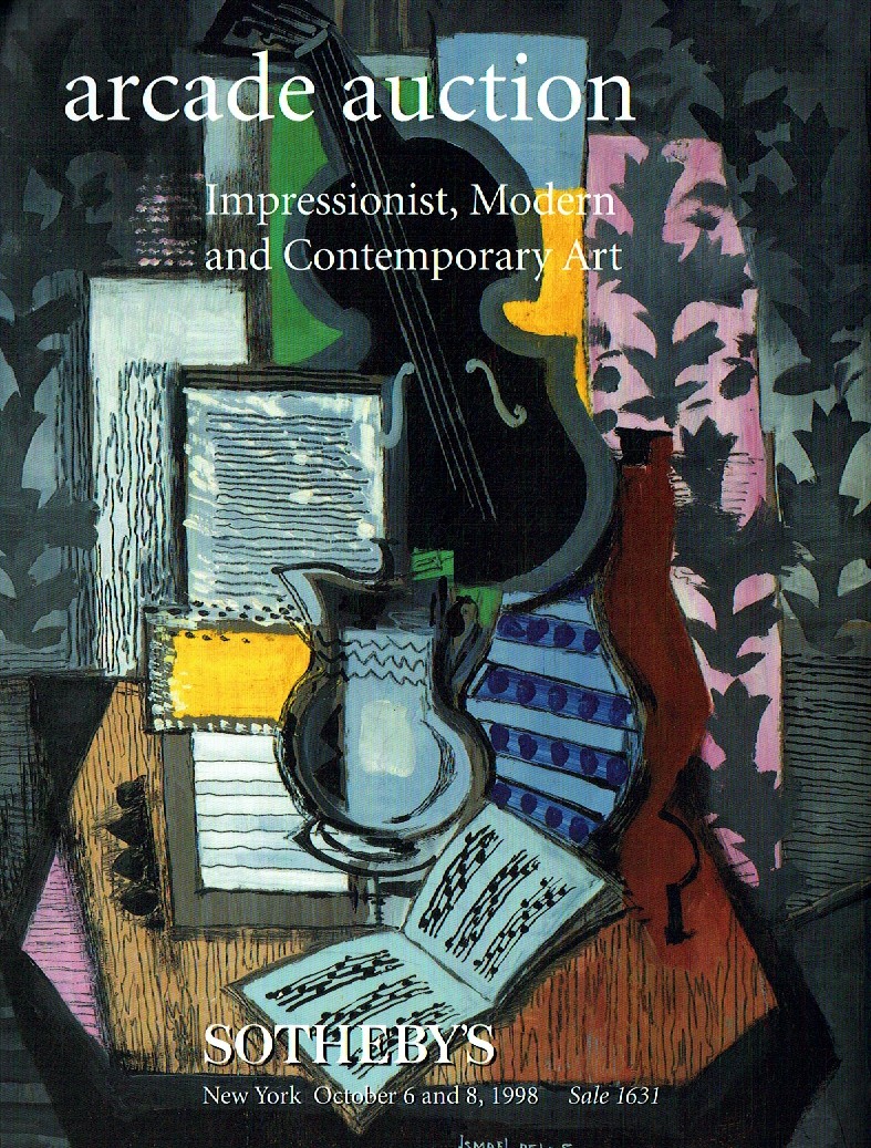 Sothebys & 8th October 1998 Impressionist, Modern and Contemporar (Digital Only