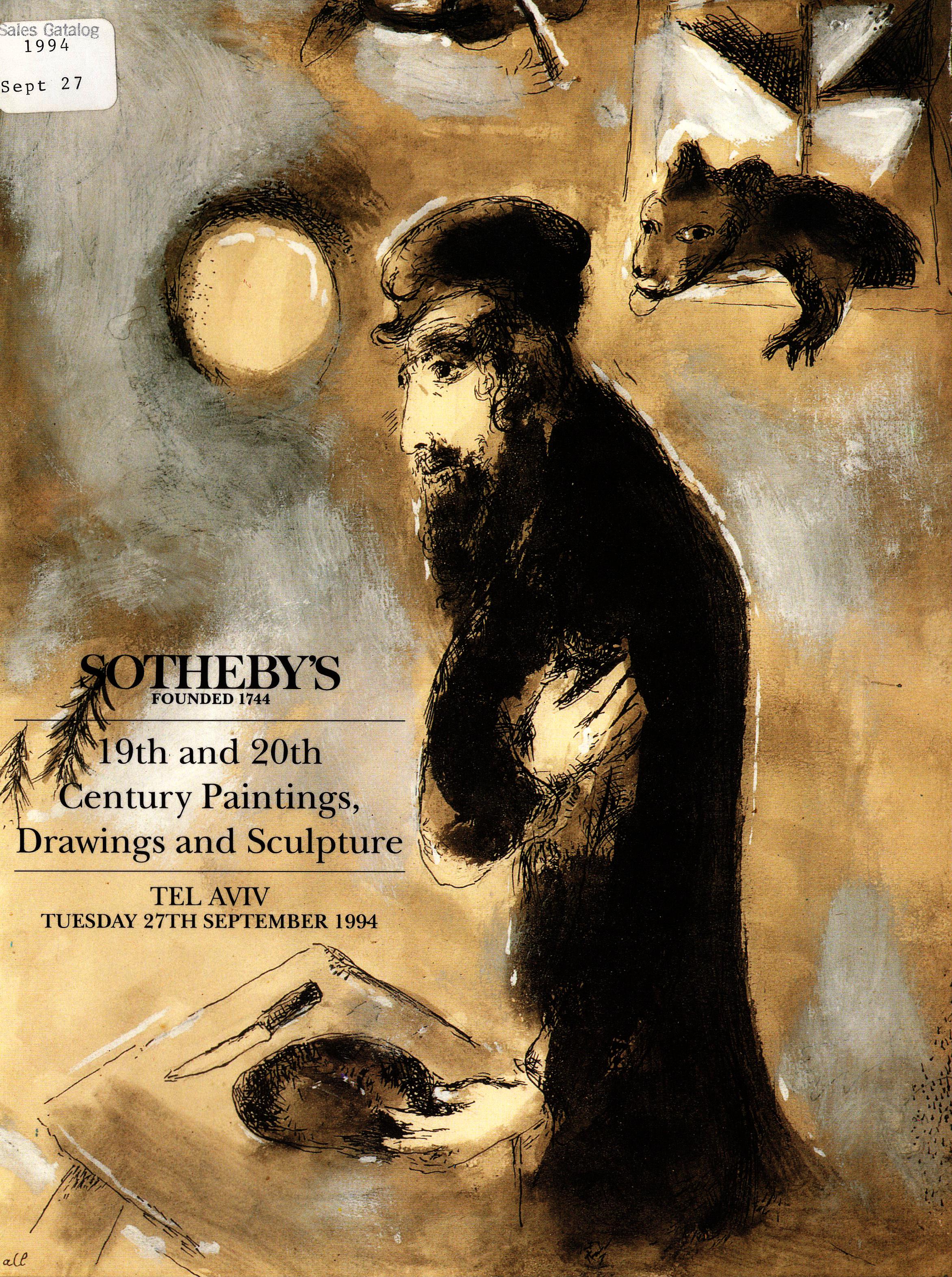 Sothebys September 1994 19th & 20th Century Paintings, Drawings a (Digital Only