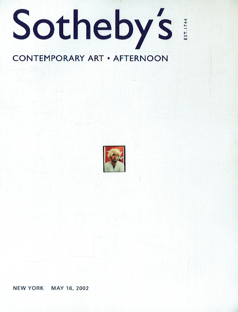 Sothebys May 2002 Contemporary Art Afternoon (Digital Only)