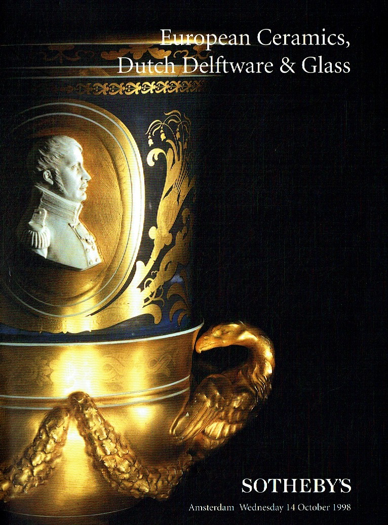 Sothebys October 1998 European Ceramics, Dutch Delftware & Glass (Digital Only)