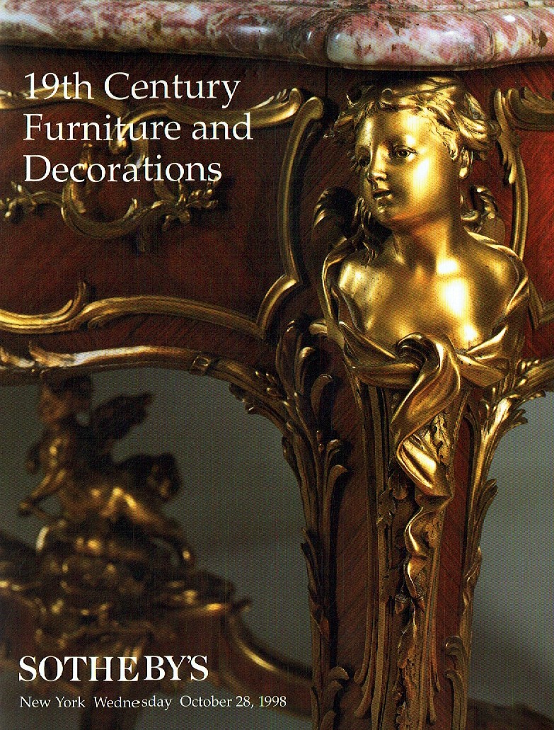 Sothebys October 1998 19th Century Furniture and Decorations (Digital Only)