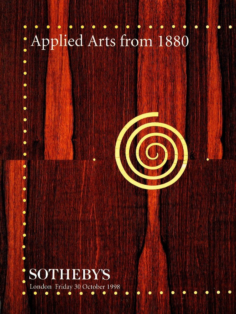 Sothebys October 1998 Applied Arts from 1880 (Digital Only)