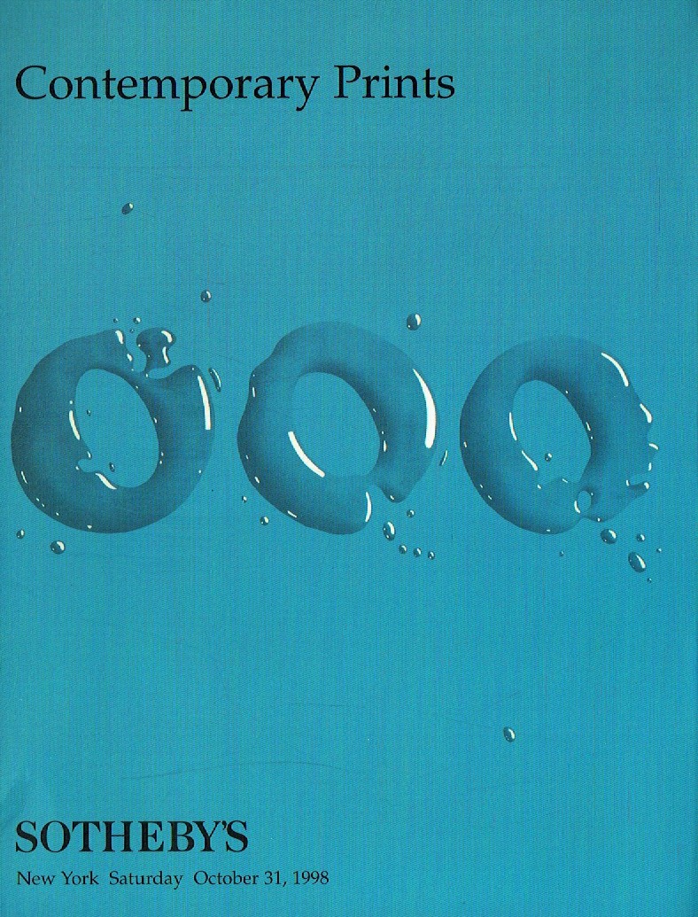 Sothebys October 1998 Contemporary Prints (Digital Only)