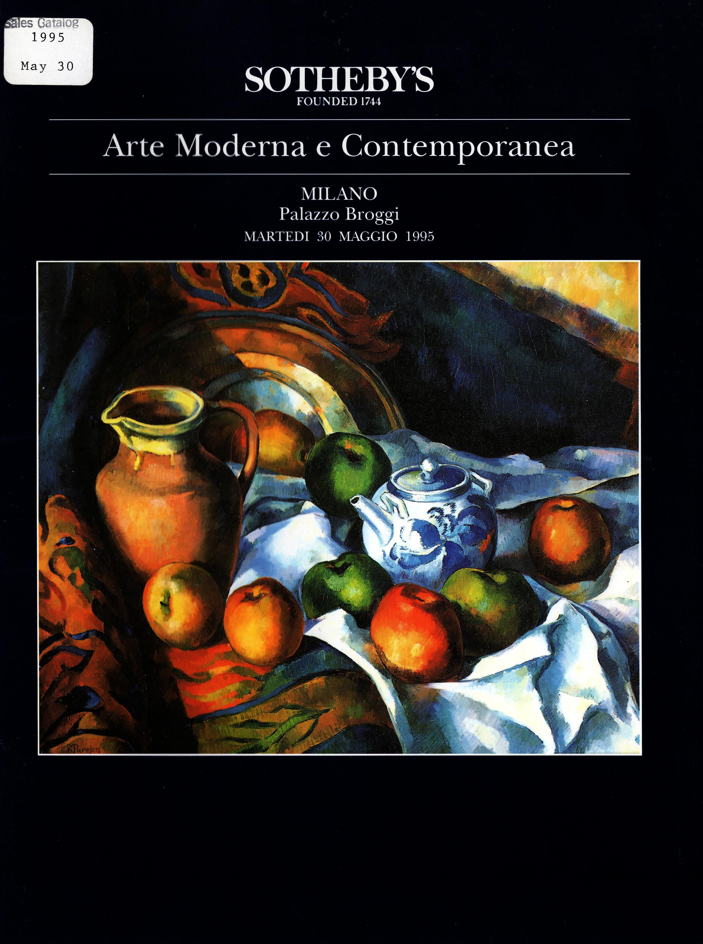 Sothebys May 1995 Modern & Contemporary Art (Digital Only)