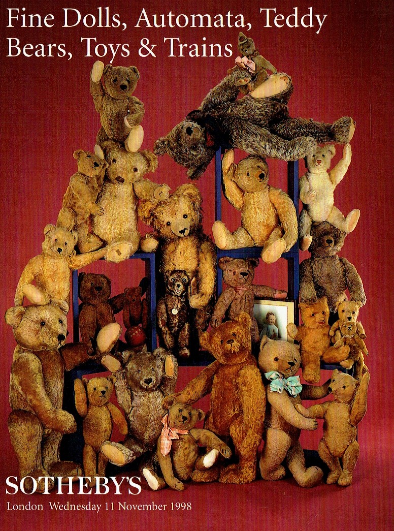 Sothebys November 1998 Fine Dolls, Automata, Teddy Bears, Toys, T (Digital Only