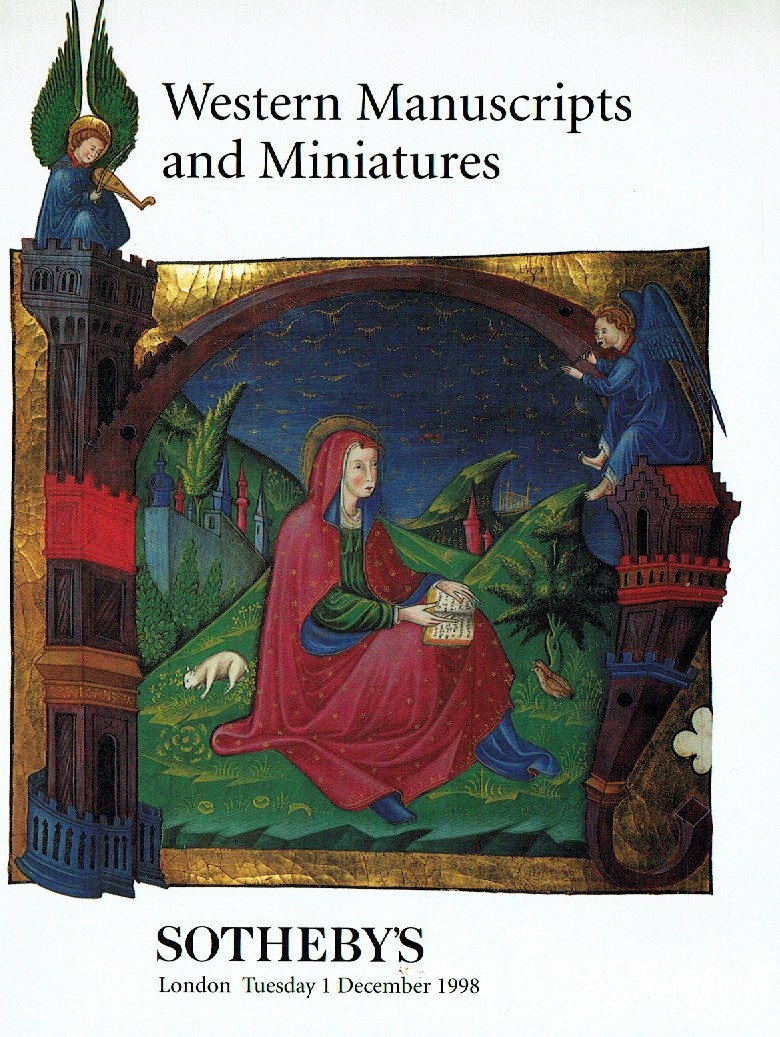 Sothebys December 1998 Western Manuscripts and Miniatures (Digital Only)