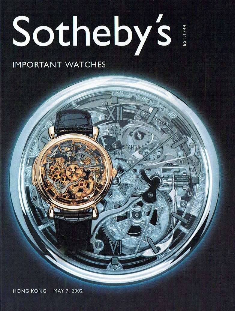 Sothebys May 2002 Important Watches (Digital Only)