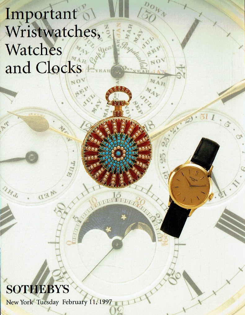 Sothebys February 1997 Important Wristwatches, Watches & Clocks (Digital Only)