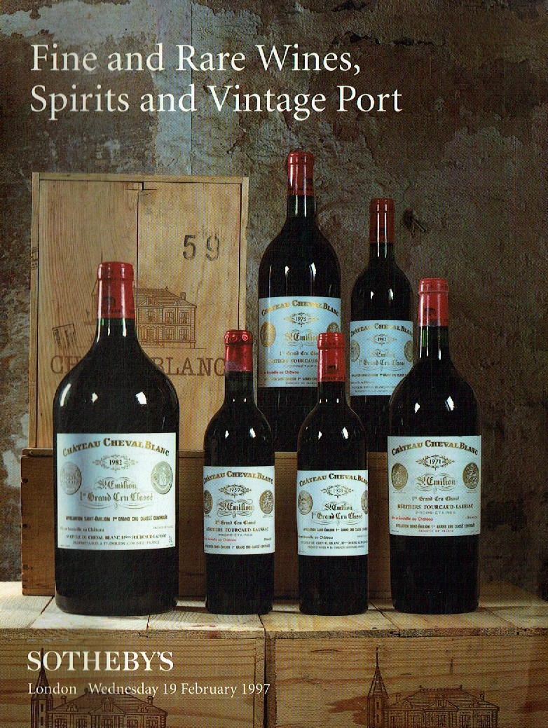 Sothebys February 1997 Fine & Rare Wines, Spirits and Vintage Por (Digital Only