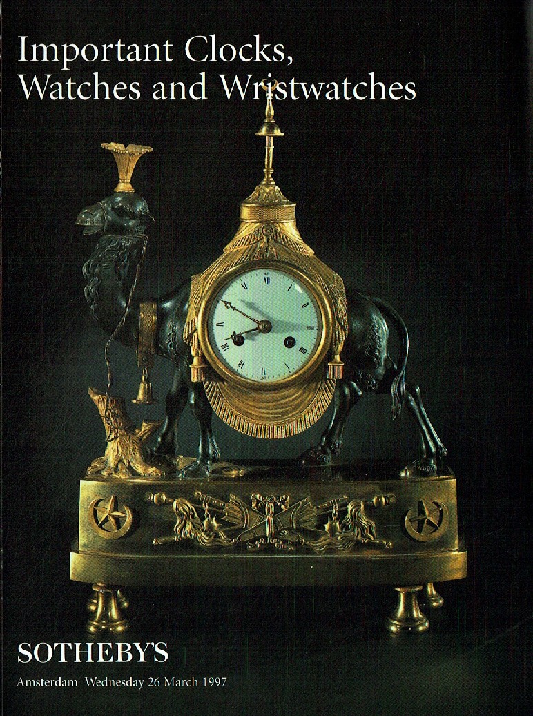 Sothebys March 1997 Important Clocks, Watches and Wristwatches (Digital Only)