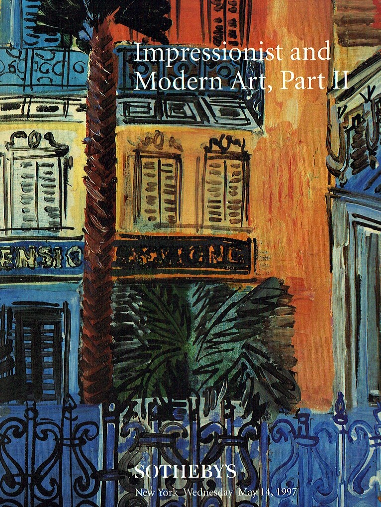 Sothebys May 1997 Impressionist and Modern Art, Part II (Digital Only)