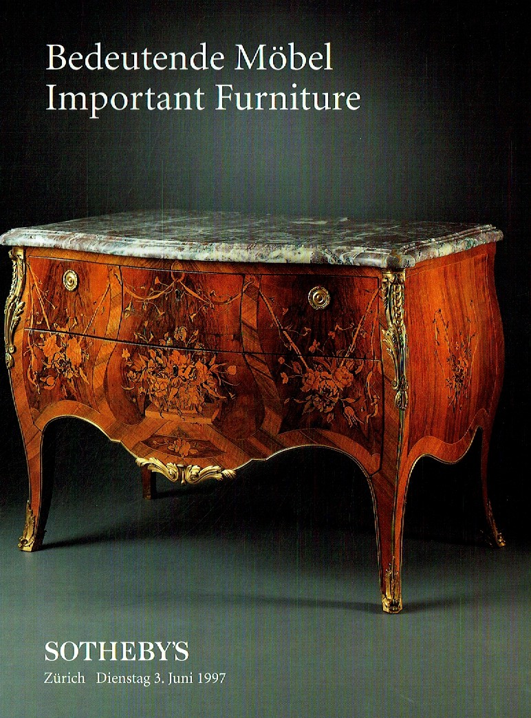 Sothebys June 1997 Important Furniture (Digital Only)