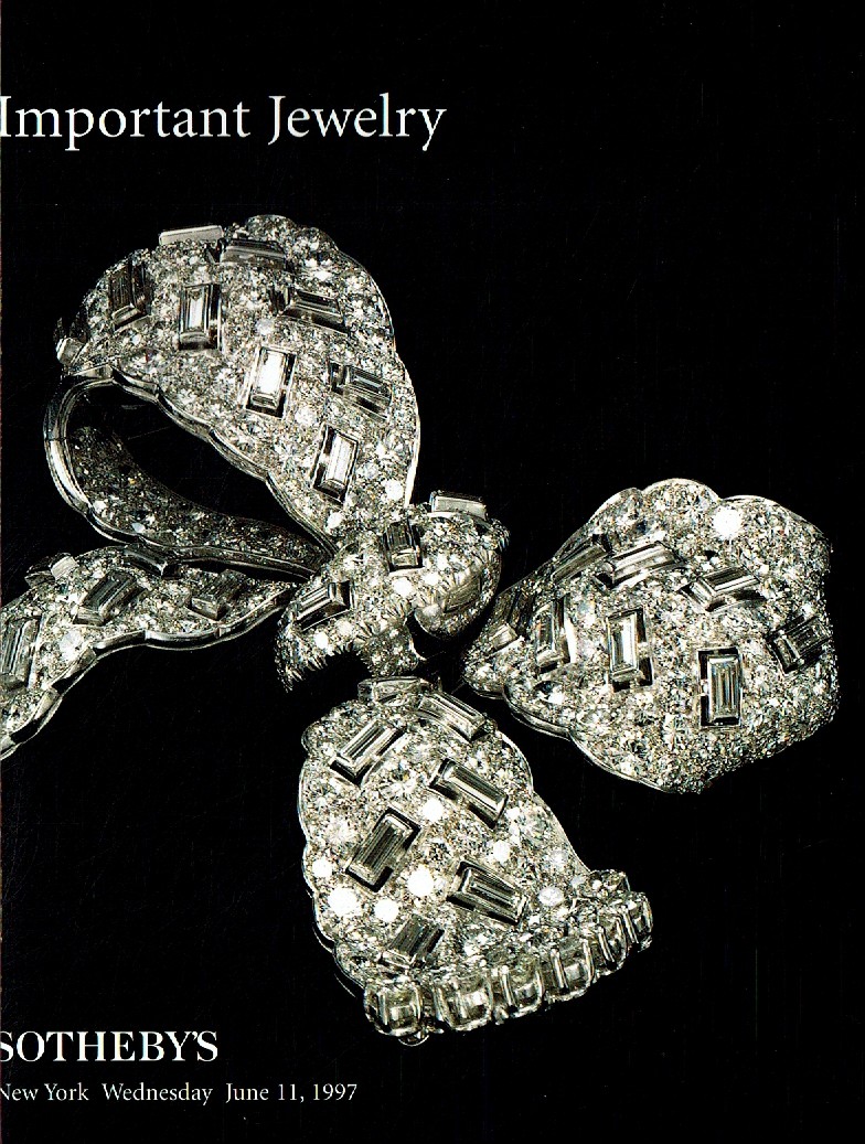 Sothebys June 1997 Important Jewellery (Digital Only)