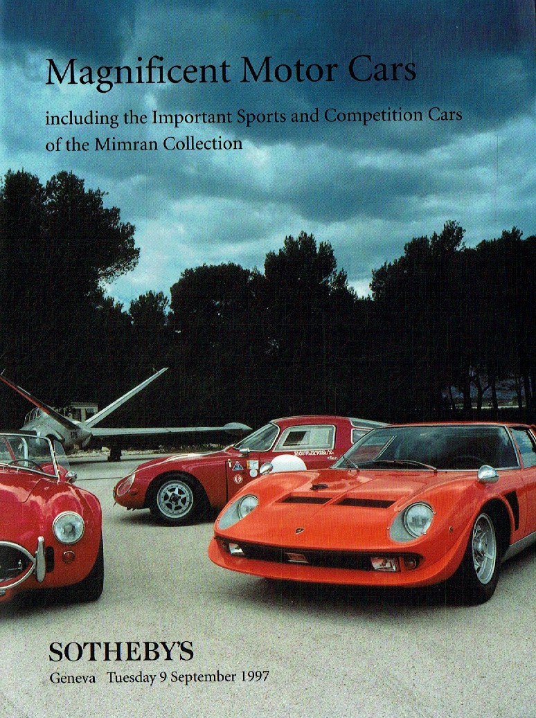 Sothebys September 1997 Magnificent Motor Cars including the Impo (Digital Only)