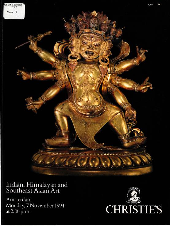 Christies November 1994 Indian, Himalayan & Southeast Asian Art (Digital Only)